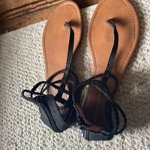 Zip up sandals
